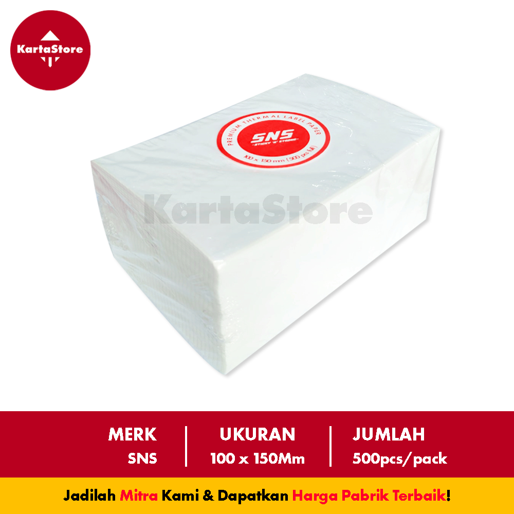 

RB LABEL THERMAL 100x150 mm Isi 500 Pcs SNS