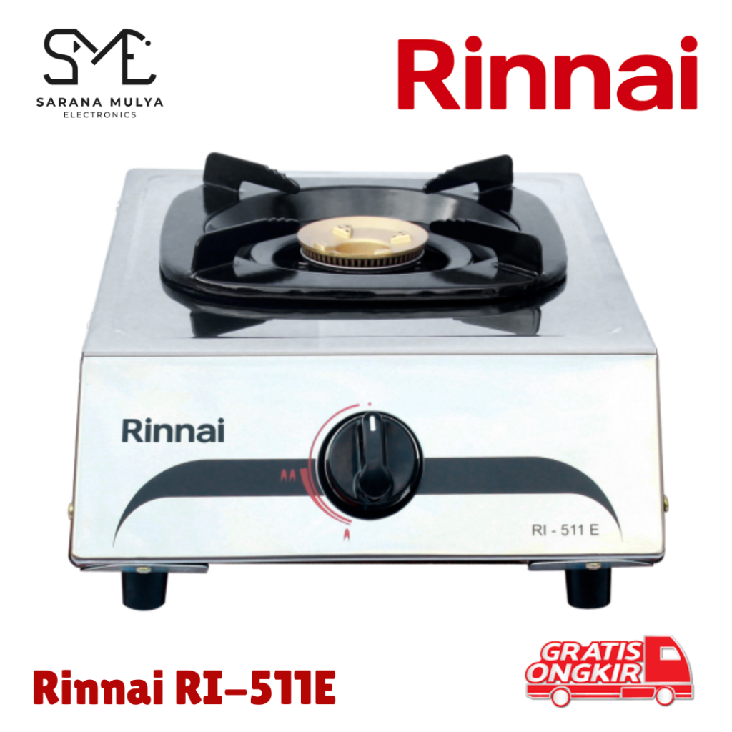 Kompor Rinnai 1 Tungku RI-511E Stainless