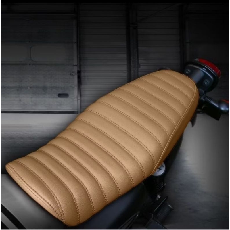 Sarung Cover Kulit Jok Kawasaki W175 Modif Caferacer