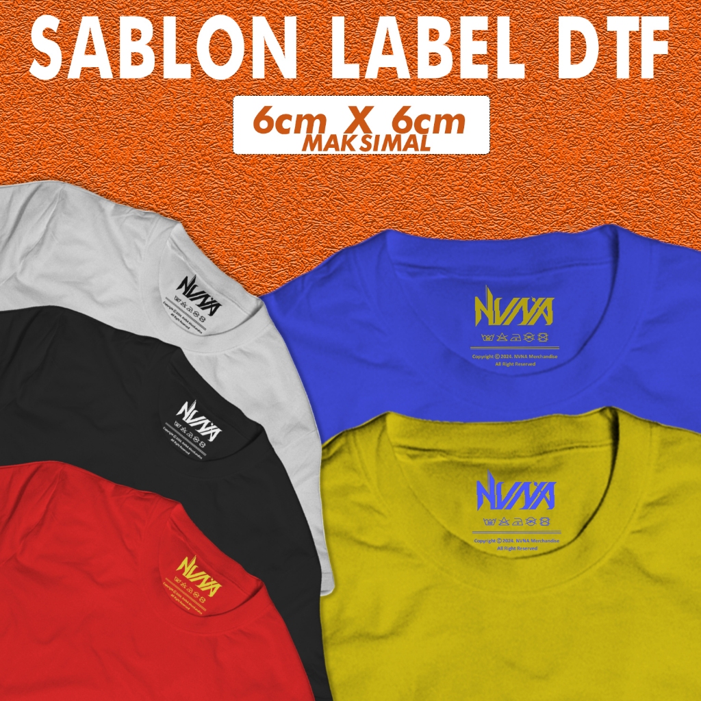 

Label Baju DTF - Sablon Label DTF - Sablon Label Setrika