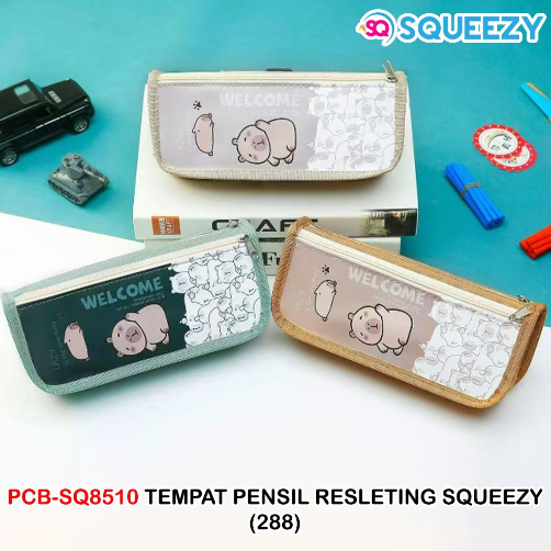 

SQUEEZY - Tempat Pensil Resleting Kain PC Capybara SQ-8510