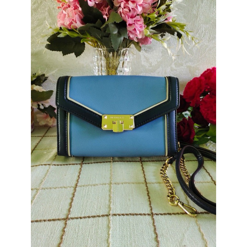 preloved Tas MK kinsley french blue tas selempang handlebag