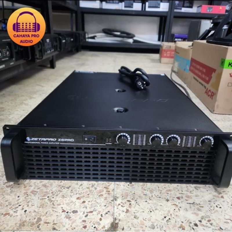 Power Amplifier Zetapro Z6PRO Z6 PRO Power Zetapro 4 Channel Double Trafo Class H