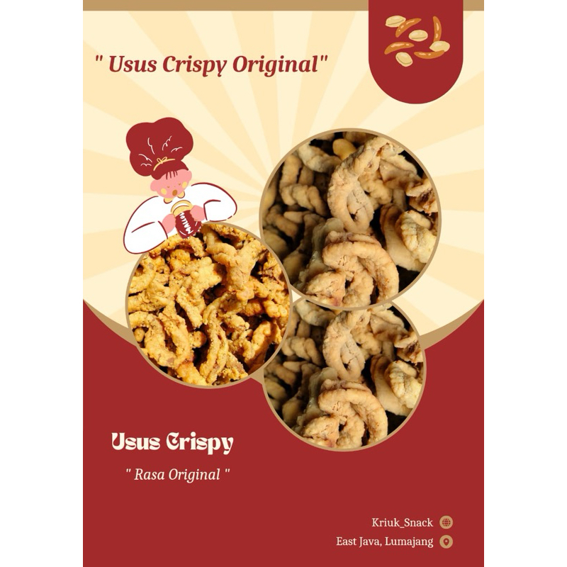 

keripik usus crispy gurih renyah asli ayam 200gr-1kg