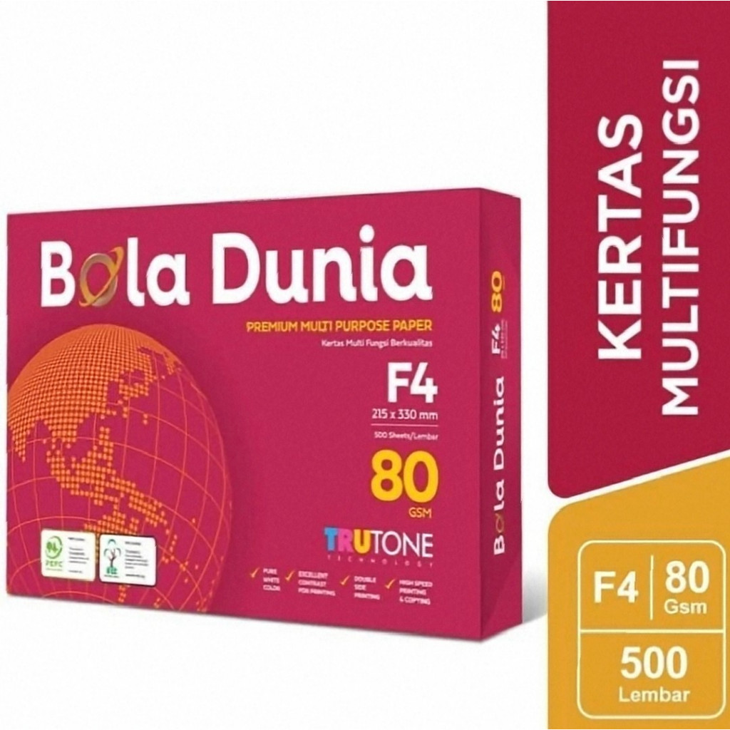 

kertas bola dunia F4 80\ HVS KRETAS