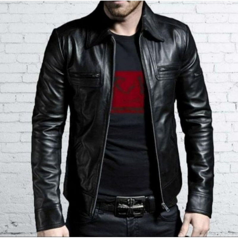 JAKET KULIT ASLI PRIA / JAKET KULIT ASLI DOMBA SUPER