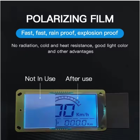 Plastik Polarizer LCD 20cm x 20cm Polaris Speedometer Kalkulator Jam Tangan Digital Timbangan Sunbur