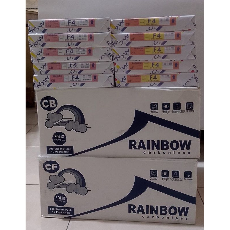 

Kertas nota rangkap (ncr)rainbow F4