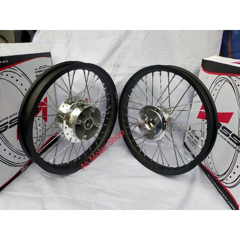 Sepaket velg set rossi 140 - 160 ring 17 tromol set jari2 cb150r old dan new megapro free setel