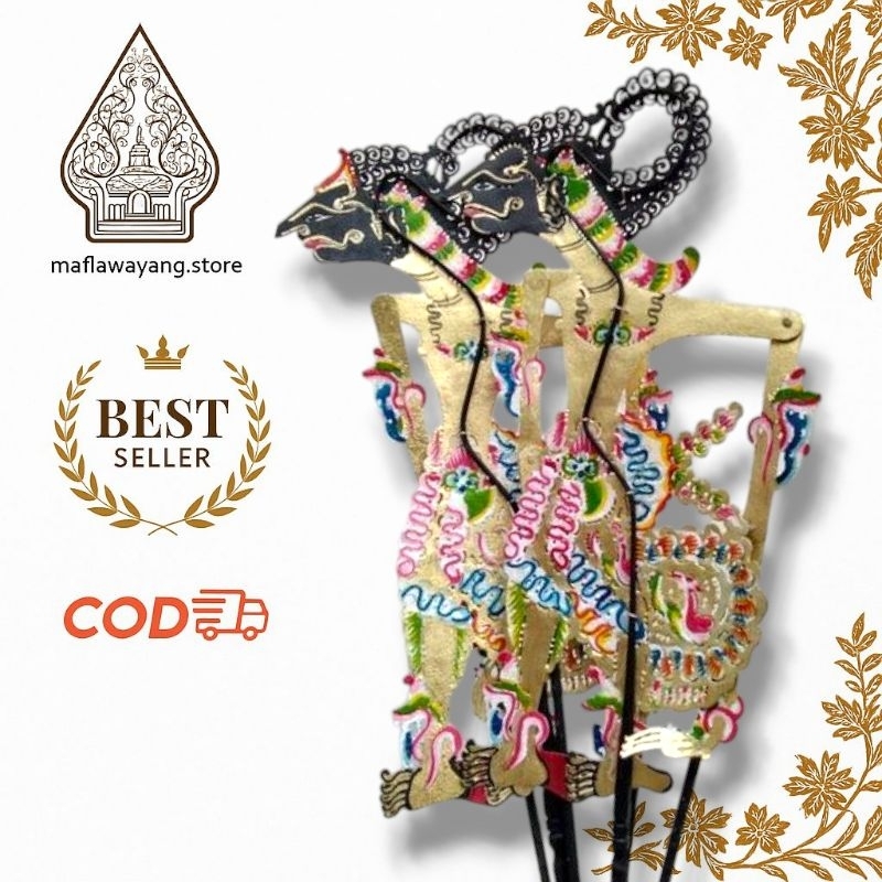 Wayang Kulit Asli Nakula Sadewa Standar Dalang