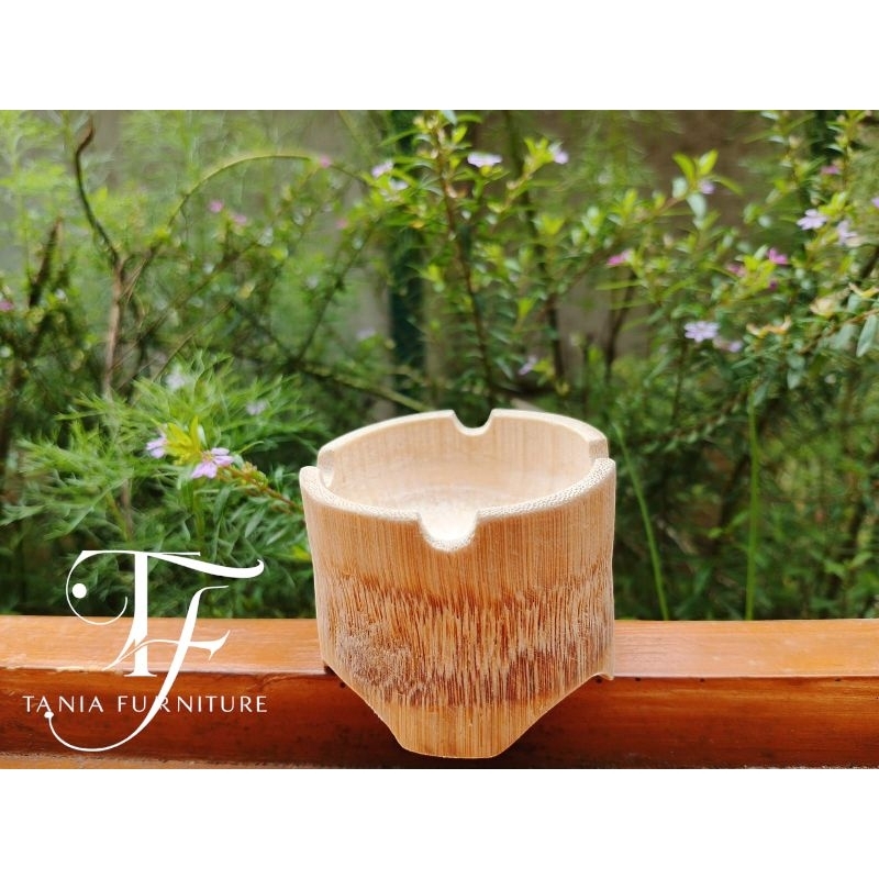 Asbak Aesthetic/Asbak unik/Asbak bambu