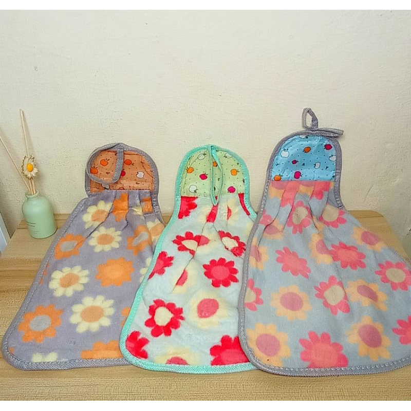 Kain Lap Gantung Dapur/ Kain Lap Microfiber/ Handuk Tangan Gantung