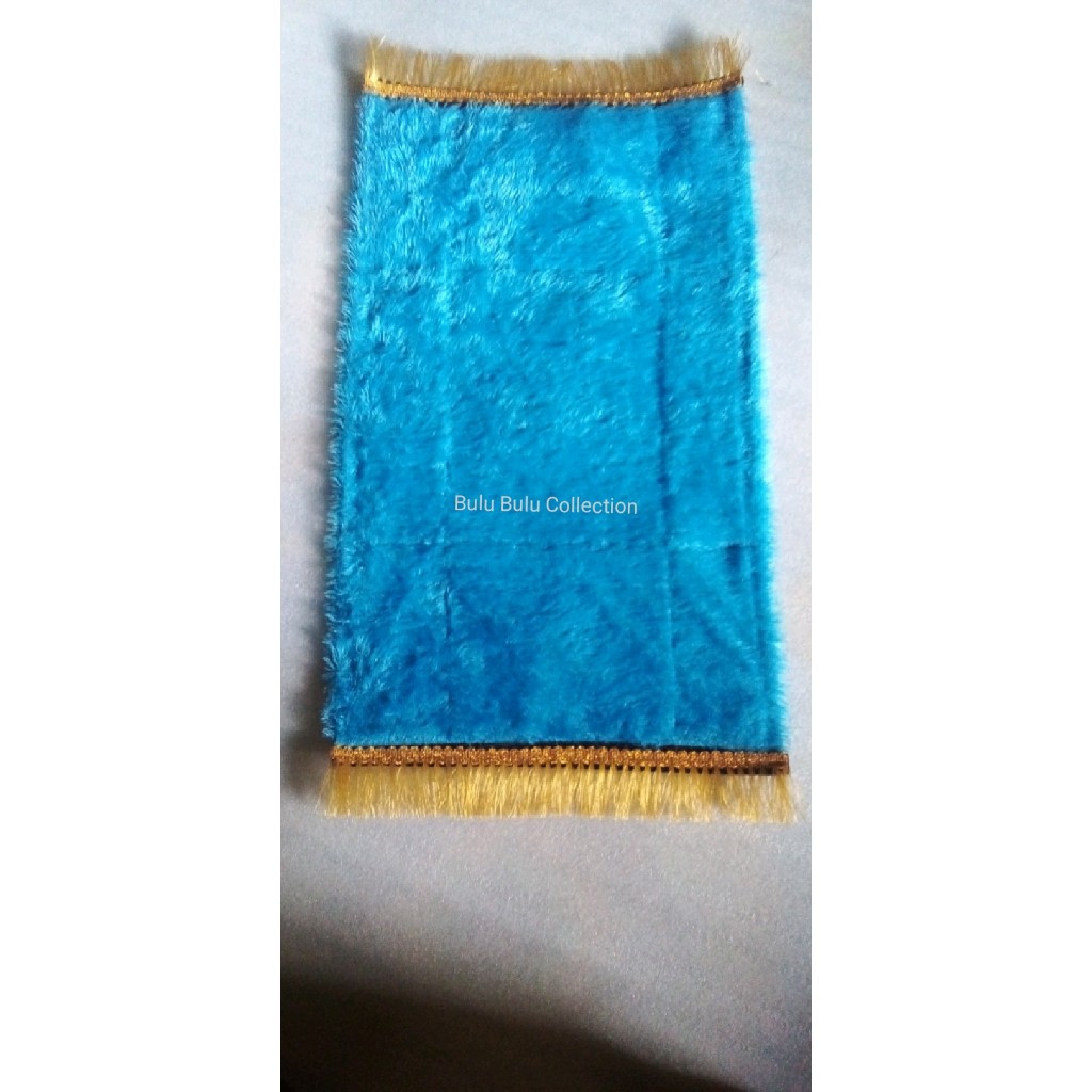 Sajadah Polos Kecil Muka 60cm×35cm Sejadah Turki Mini Kepala Sajadah Anak Bulu Tebal