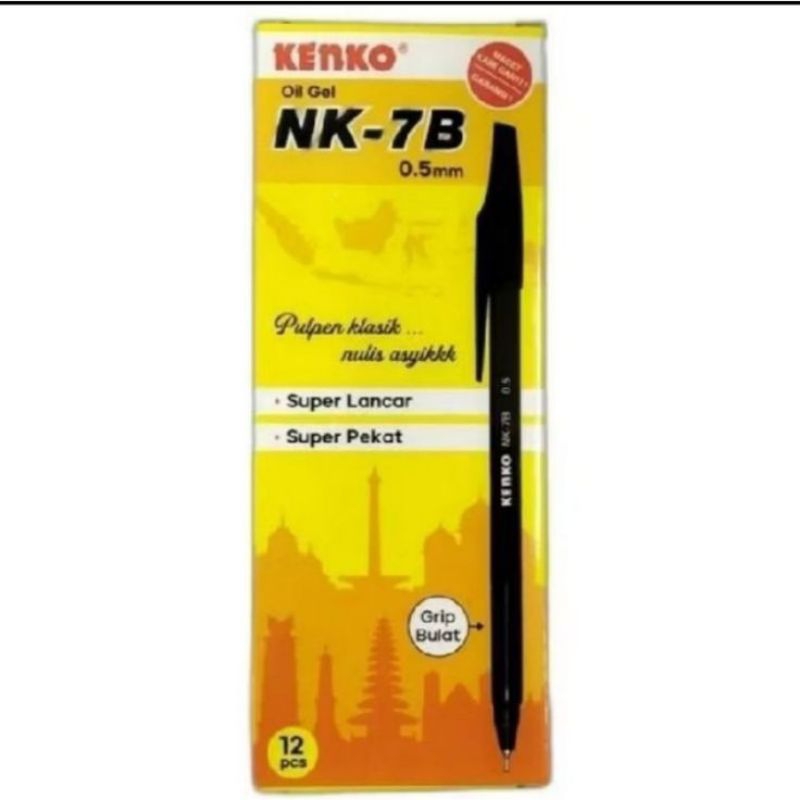 

pulpen kenko Nk-7b warna hitam per pcs