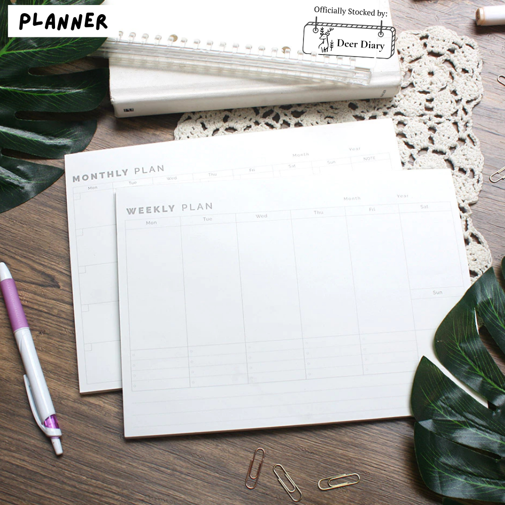 

Deer Diary - Weekly Planner | Monthly Planner | Kertas To Do List Aesthetic Praktis