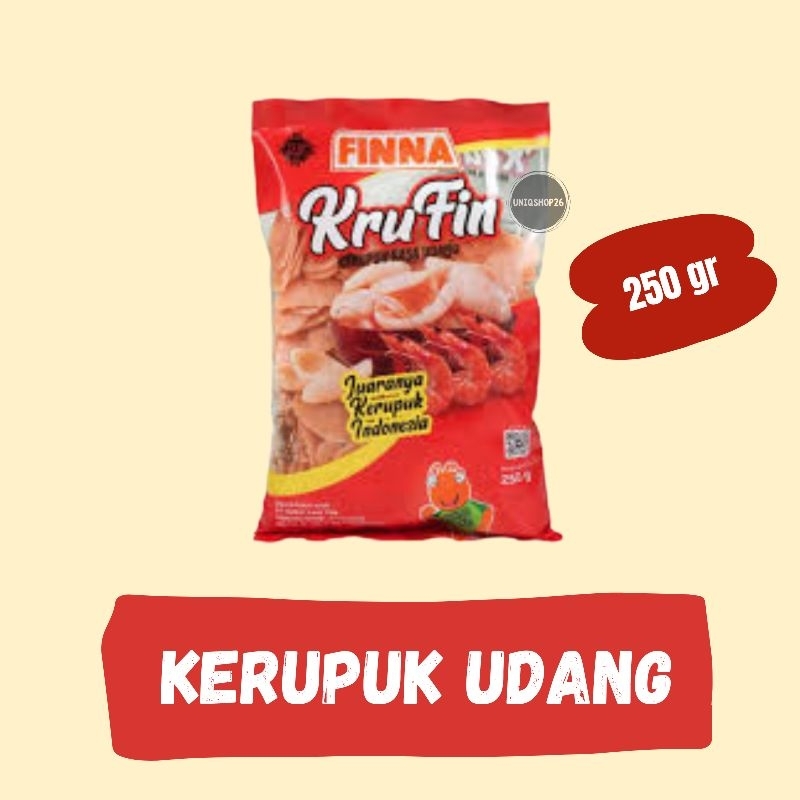 

[GROSIR] FINNA KruFin Kerupuk Udang 250 gr