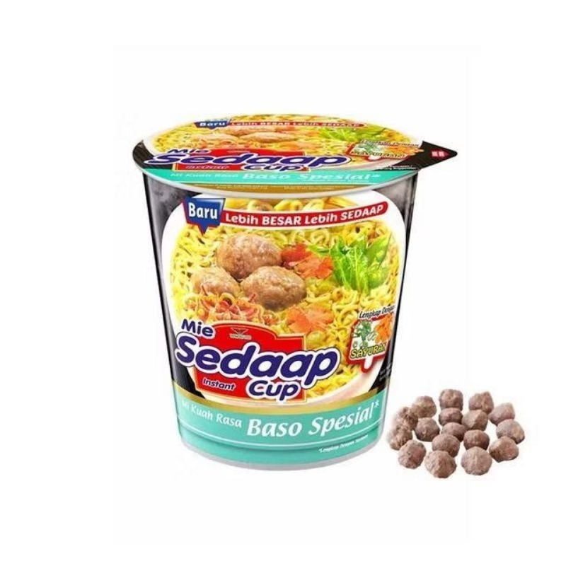 

Mie Sedaap Instan Cup Baso Spesial 77 gram