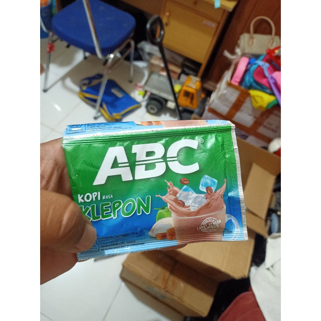 

Kopi ABC Klepon 1 Renceng 10 Sachet Larut Dengan Air Dingin