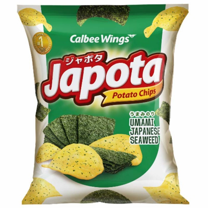 

Calbee Wings Japota Potato Chips Umami Japanese Seaweed 68g