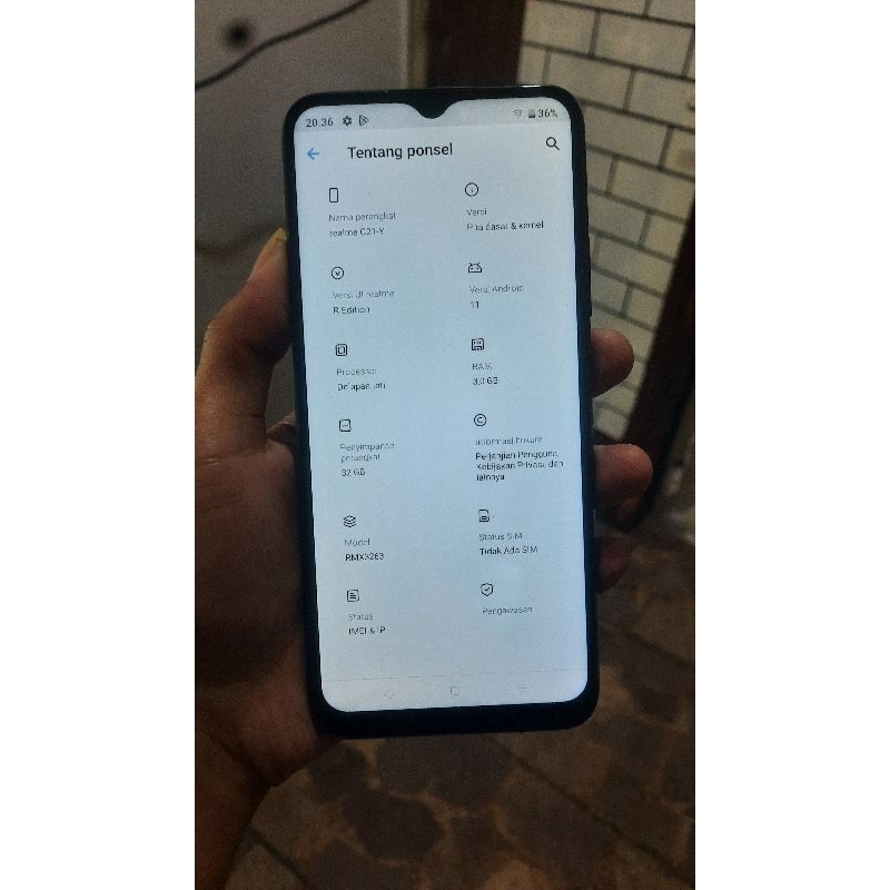 Realme C21y Normal minus kamera