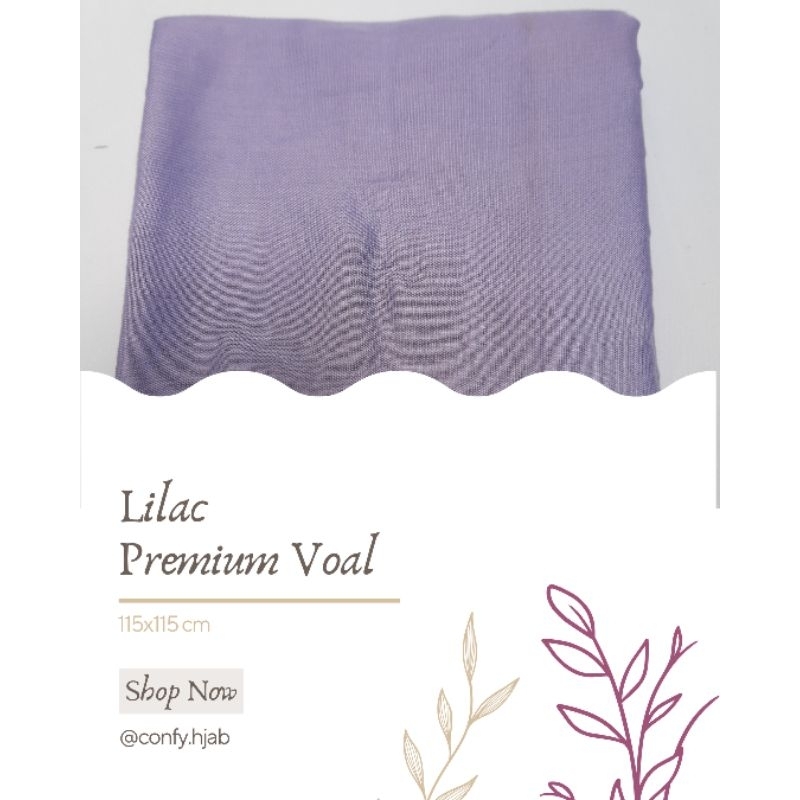 Confy Hijab - Voal (Hijab Segiempat Premium)-Lilac