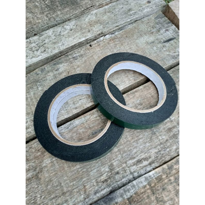 

double tape foam hijau 12mm 20mm 5m//selotip isolasi bolak balik//lakban 2 sisi dobel sided