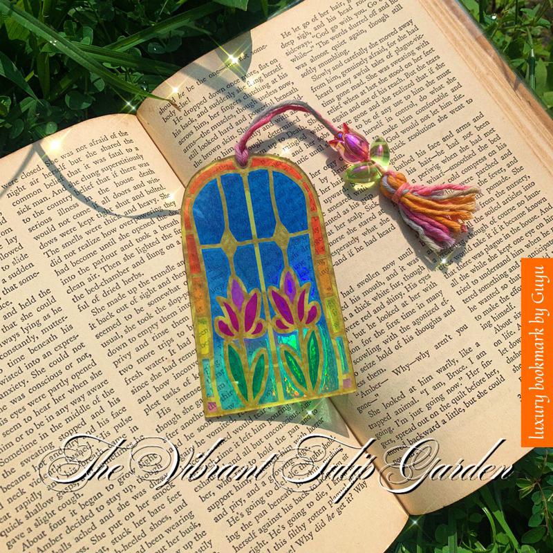 

pembatas buku | luxury bookmark acrylic The Vibrant Tulip Garden