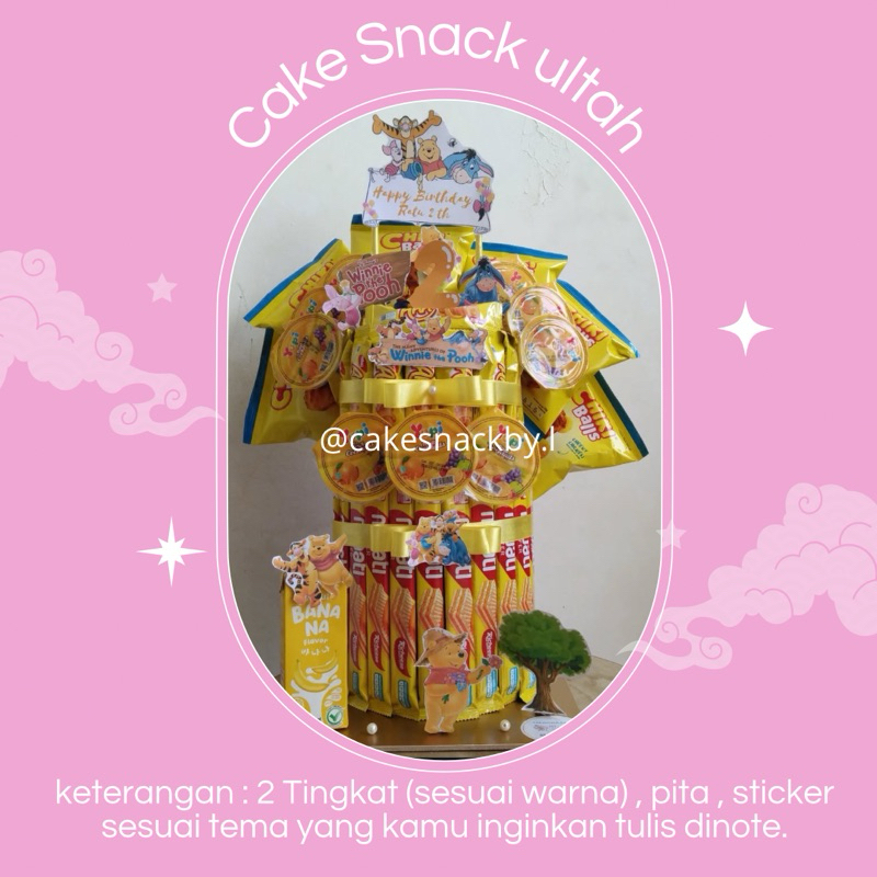 

cake snack 2 tingkat sesuai tema