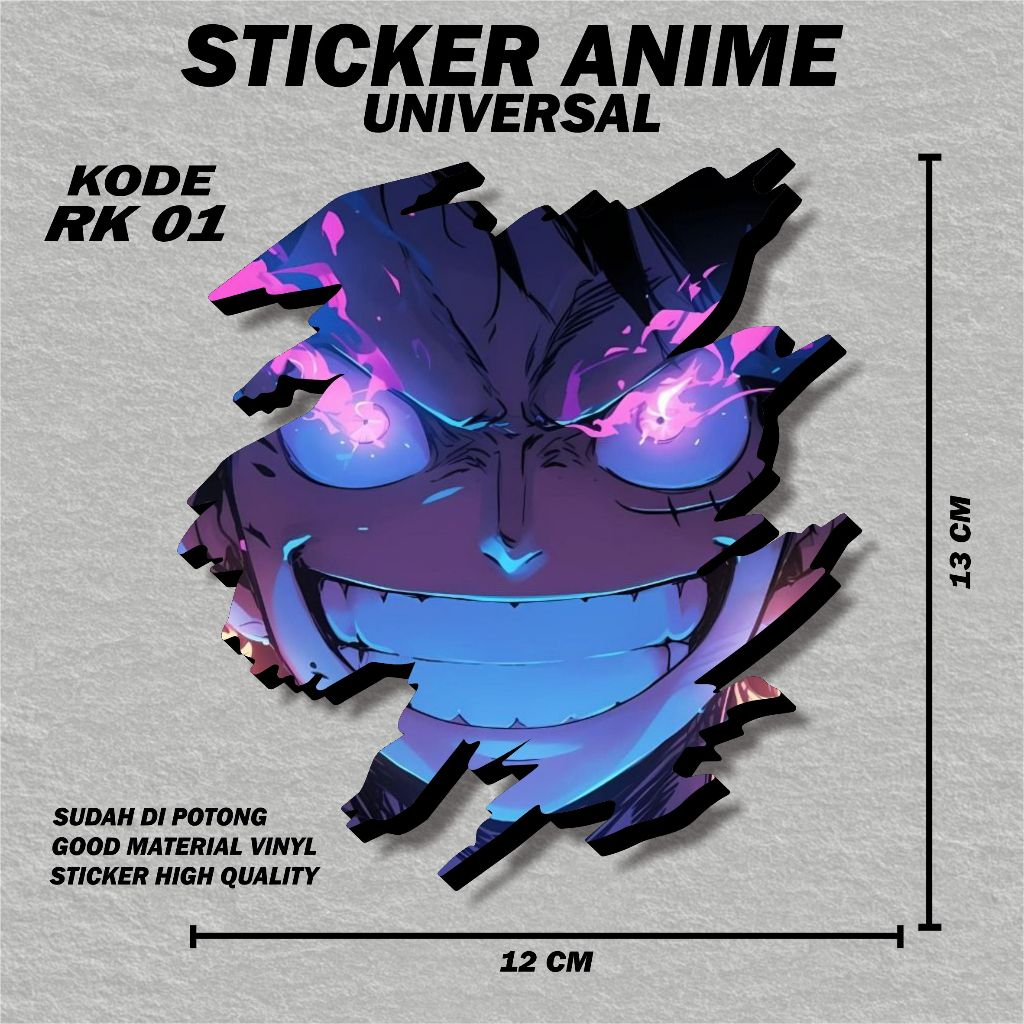 

STICKER VINYL Anime ONE PIECE , Sticker Anime Dan Sudah Terpotong Siap Tempel RK.02