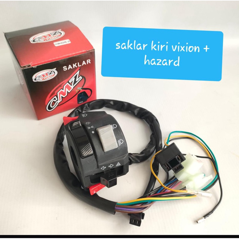 saklar kiri vixion old + hazard Holder kiri vixion + hazard