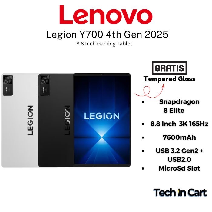 Lenovo Legion Y700 4th Gen Snapdragon Elite 2025 Gaming Tablet