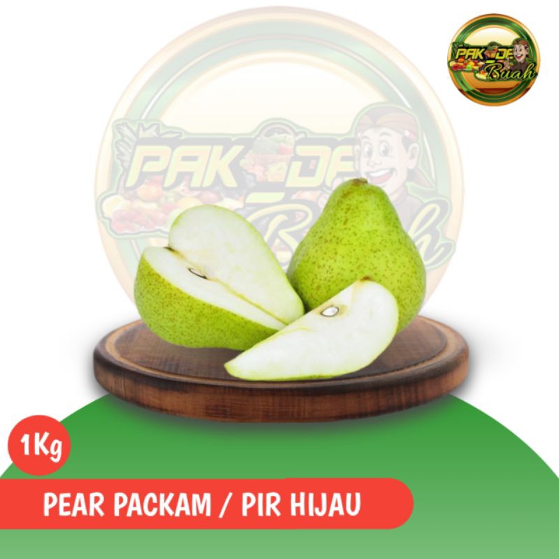 

PEAR PACKAM / PEAR HIJAU, MANIS, BUAH SEGAR, KUALITAS PREMIUM / 1Kg