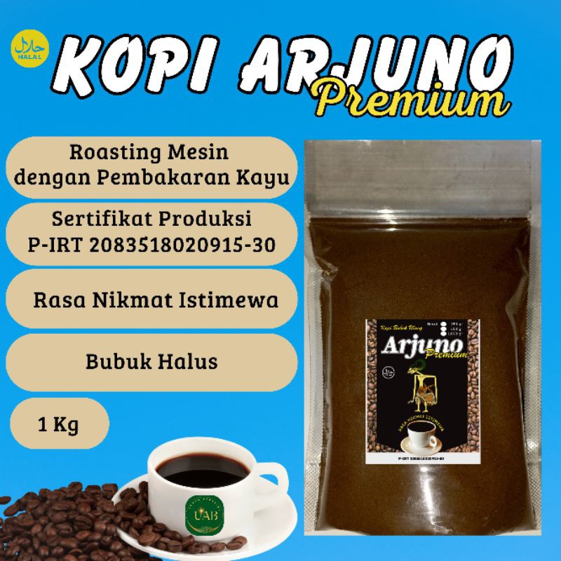 

[Premium] Kopi Bubuk 1 Kg Arjuno Premium Jenis Robusta Rasa Nikmat Istimewa