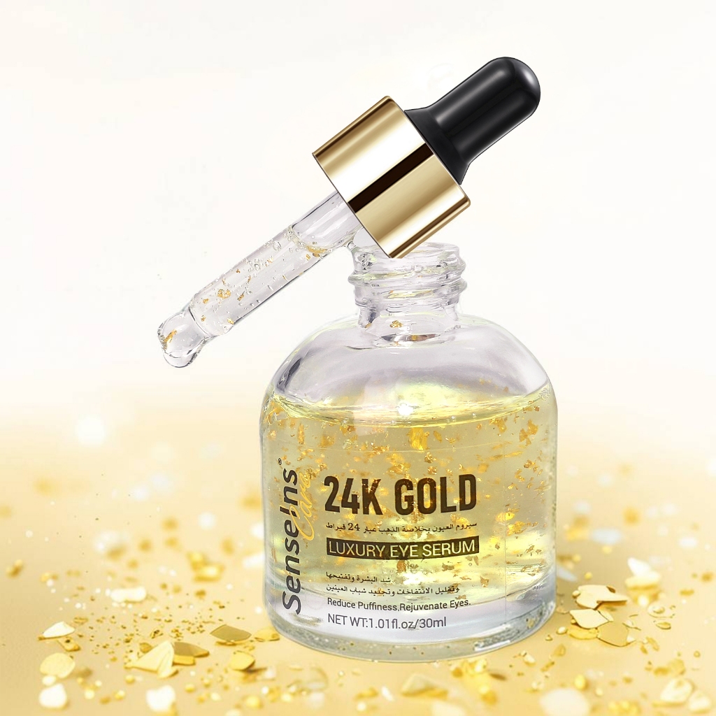 SenseIns Care 24K Gold LUXURY Eye Serum Firm Brighten SenseInsCare Serum Pengencang Pencerah Mata 30