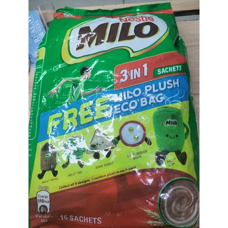 

Milo SG 3IN1 Free Milo Plush Eco Bag (HANYA SOFT BOILED EGGS)