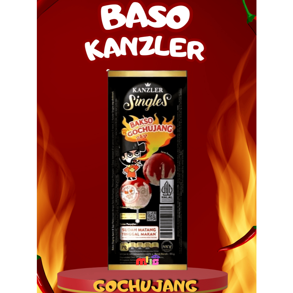 

Baso Kanzler Singles Gochujang Hot 65gr