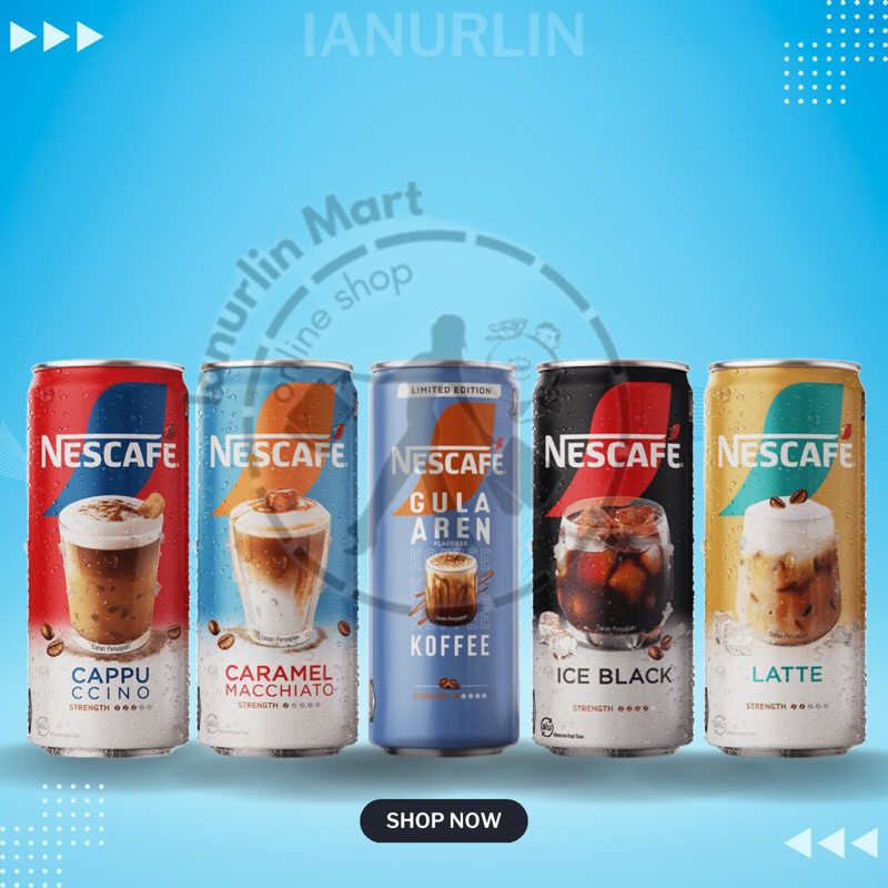 

NESCAFE Kopi Minuman Kaleng Siap Minum ALL Variant Rasa - READY TO DRINK