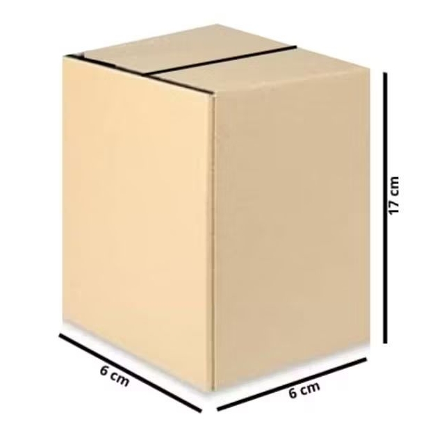 

Kardus Box Packing Polos 6cm x 6cm x 17cm - Dus Karton Baru [ Bisa Request Ukuran ] Kuat & Tebal