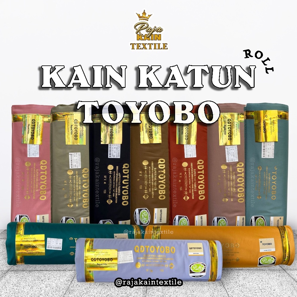 KODE L57N KAIN BAHAN KATUN TOYOBO ROLLAN ROYAL MIX RM ORIGINAL QUALITY IMPORT  KAIN COTTON JEPANG PO