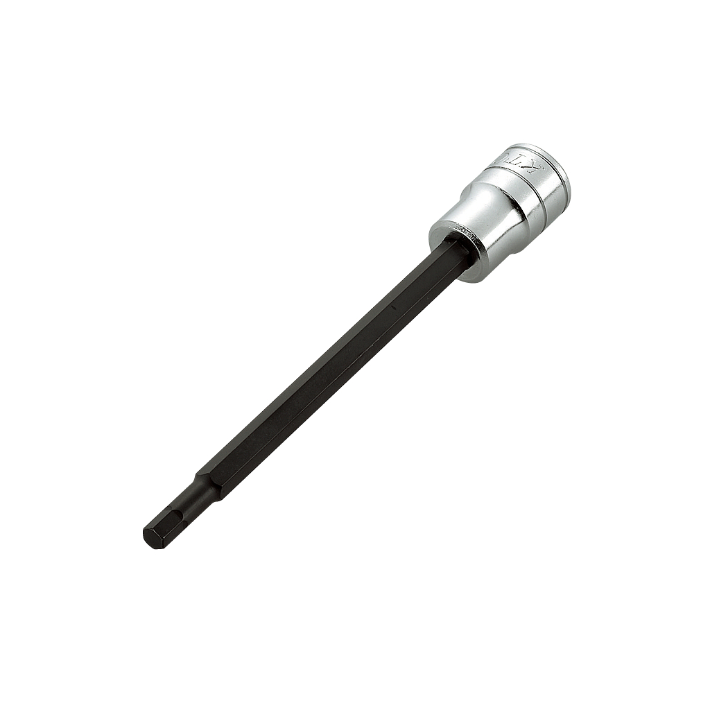 KTC 3/8" dr. Long Hexagon Bit Socket 5mm  Long Hex Bit Socket 5mm  BT3-05L  Kunci Shock L Panjang 5m