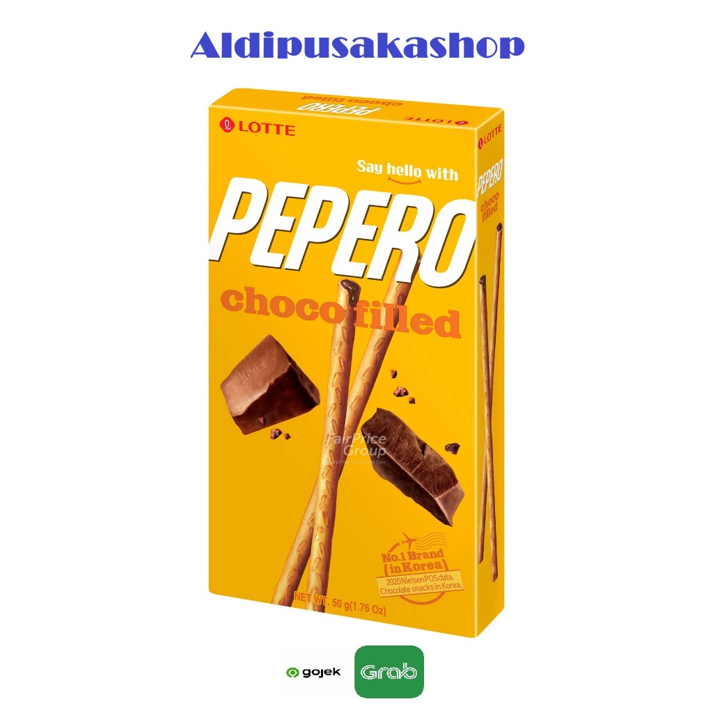 

Lotte Pepero Nude Filled With Soft Chocolate 50g - Snack Isian Coklat Made In Korea