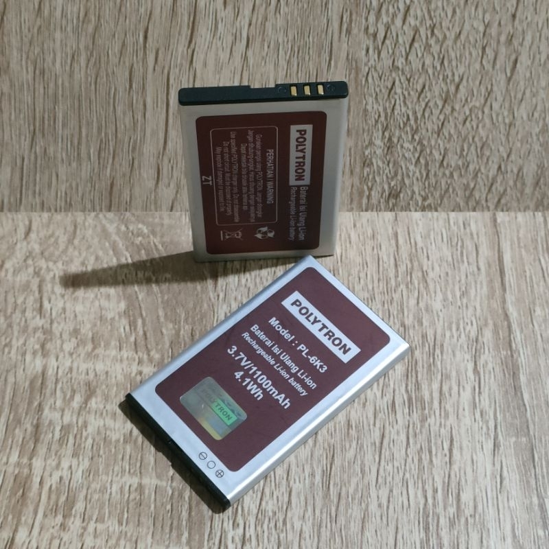Baterai Batre PL6K3 Compatible for Polytron C287 C289 PL-6K3 Original Battery Hp