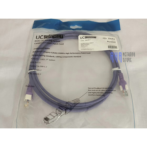 Draka Patchcord UTP Cat6 2mtr Ungu Patchcord UTP Cat6 Draka PC6120VL