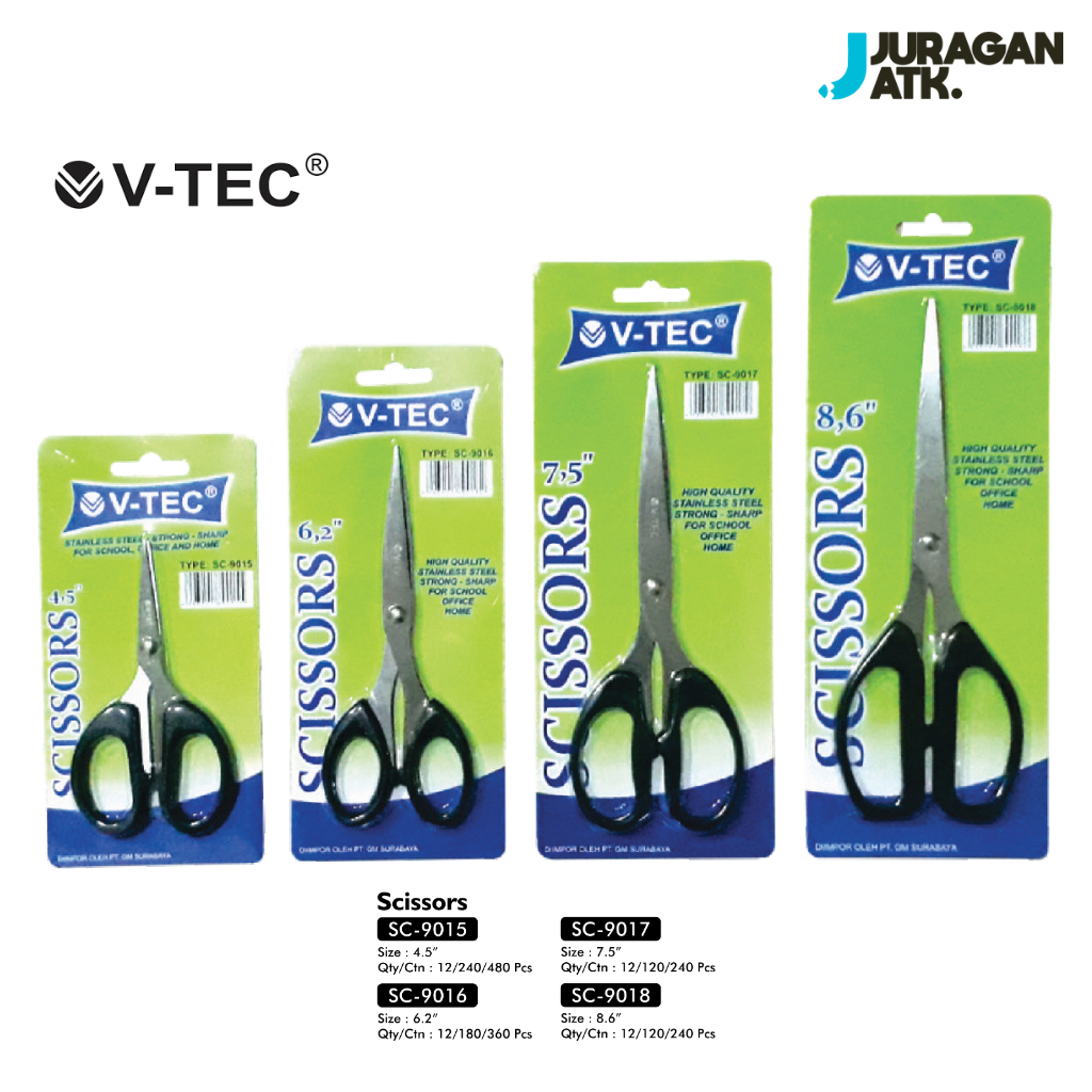 

Gunting Scissors 4,5 V-Tec SC-9015