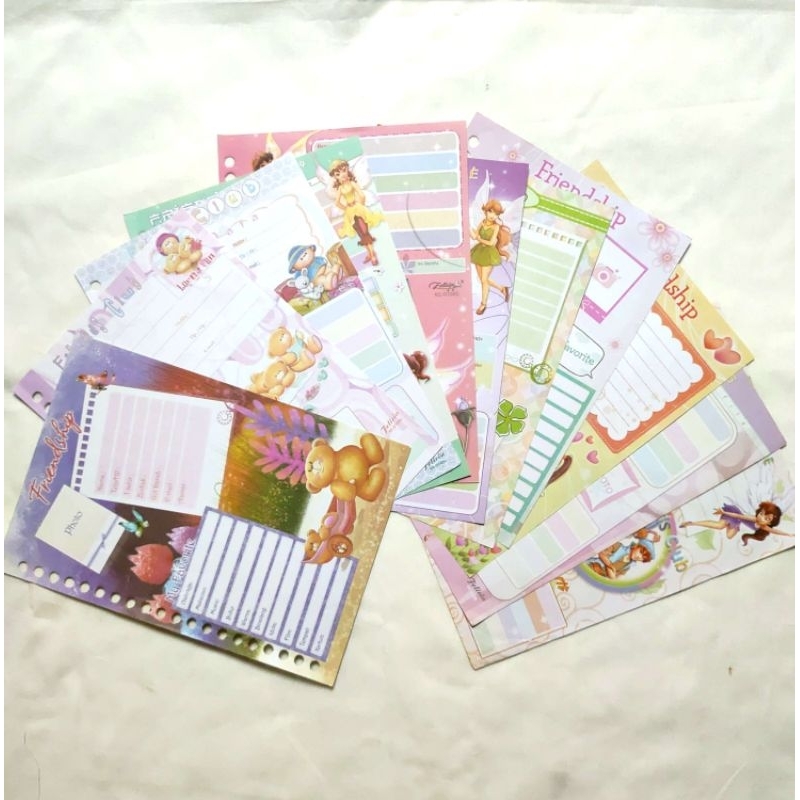 (HARGA PER LEMBAR) Kertas Binder Non Harvest / Isi Binder Non Harvest - Biodata Series