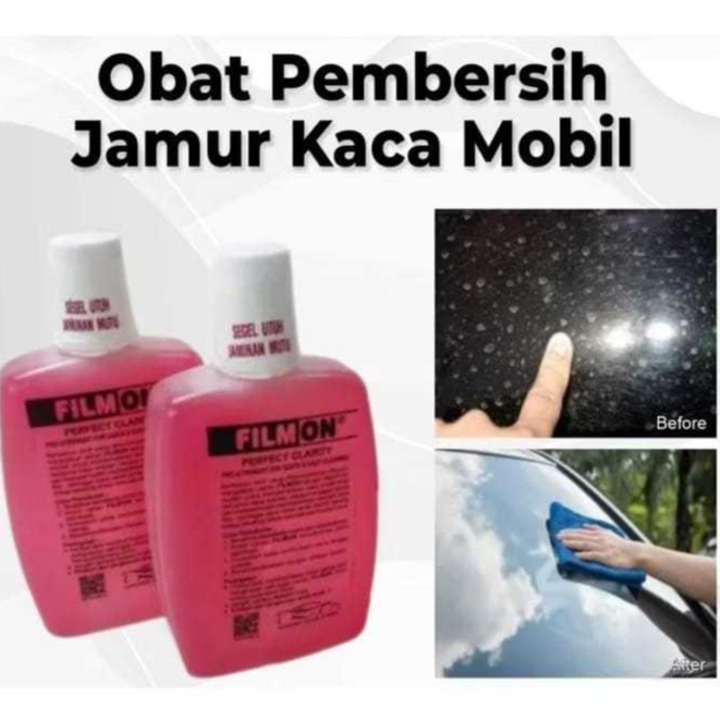 Obat Jamur FILMON / Zen Cairan Pembersih Penghilang Jamur Kaca Mobil Kerak Pelangi Cermin Serbaguna
