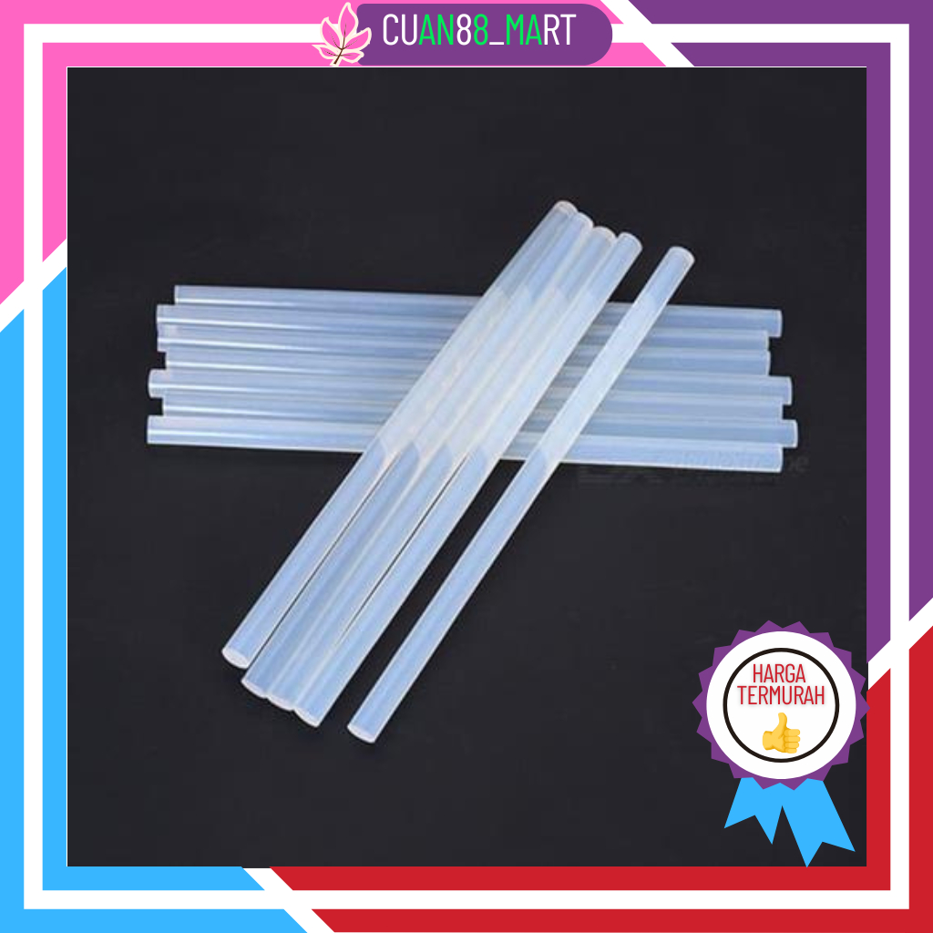 

【COD】【TERMURAH】Refill Lem Tembak Glue Gun Kecil Bakar Lilin Transparan Kerajinan Tangan Pita Acc Manik