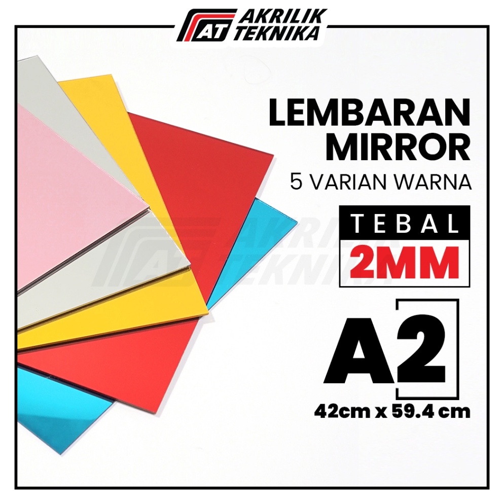 

KODE A49G Akrilik Mirror A2 Gold Silver Rose Gold Acrylic Sheet Mirror Lembaran Kaca Cermin