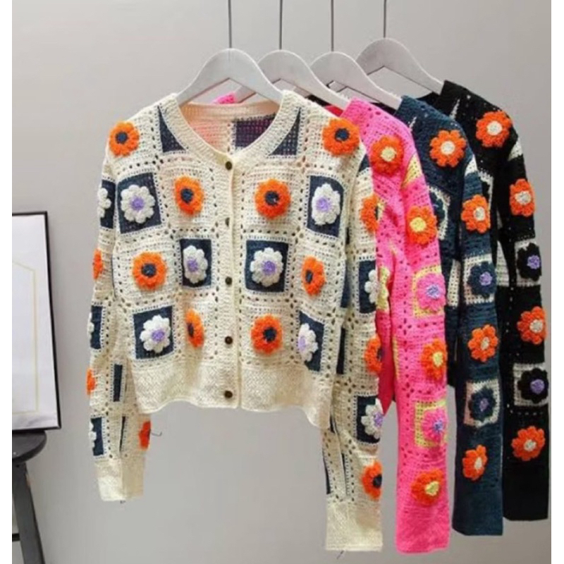 Atasan blouse crochet