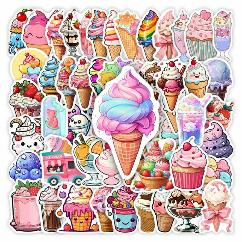 

Stiker Pa k Ice Cream Cute Stiker Katun Ice Cream Stiker HP Stiker Laptop Stiker Pak Stiker High Quality, Stiker Aesthetic Stiker Laptop Stiker Helm Stiker Tumblr Stiker HP, Aksesoris Hp , Anti Air